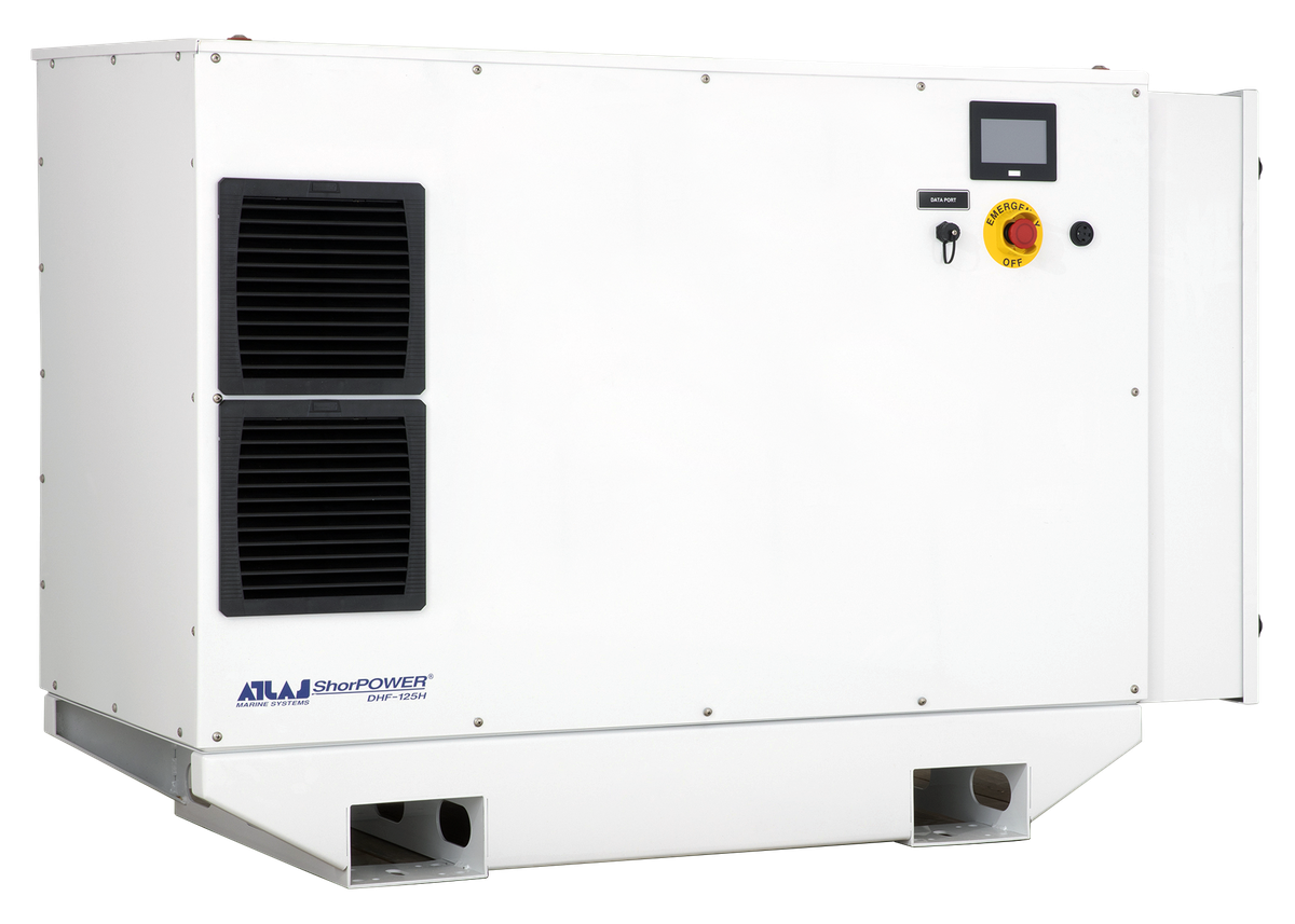 Atlas Marine Systems ShorPOWER SHF frequency converter cabinet
